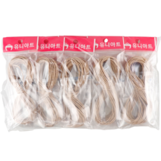 유니아트 1000 칼라지끈 얇은 지끈 2mm, 자연, 10개입