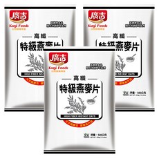 廣吉 高纖特級燕麥片 開水沖調即食, 500g, 3包