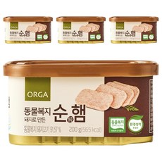 올가홀푸드 동물복지 돼지로 만든 순햄, 4개, 200g