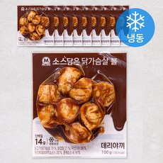 미트리 소스담은 닭가슴살 볼 데리야끼 (냉동), 100g, 10팩