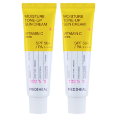 메디힐 수분 톤업 선크림 SPF50+ PA++++, 2개