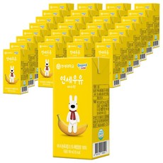 연세우유 바나나맛 멸균우유, 190ml, 48개
