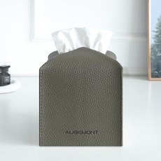 허니잼 미니 사각 가죽 각티슈커버, 다크브라운