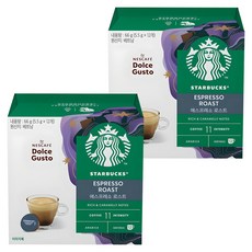 스타벅스 에스프레소 로스트 캡슐커피, 5.5g, 12개입, 2개