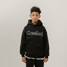 오실롯 아동용 실루엣 로고 오버핏 후드 티셔츠 OCLHDJ-03