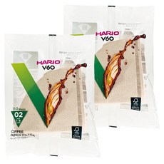 HARIO 好璃奧 V60原色02濾紙, 110張, 2包