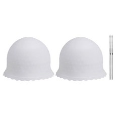 格雷格 矽膠魔術染髮帽 + 針, 隨機顏色, 2套