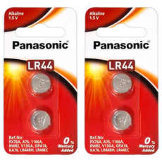 Panasonic 鹼性鈕扣電池 LR-44TW/2B, 2顆, 2組