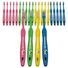 코도모 어린이 칫솔 12M, 혼합색상, 4개입, 6세트