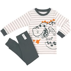 Maykids 童款印花2件式長袖套裝 神奇恐龍款