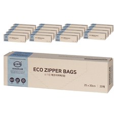 슈가랩 에코 지퍼백, 대(L), 20개, 20개