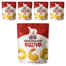 곰표 튀김가루, 2kg, 5개