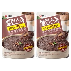 샘표 밸런스죽 동지 찹쌀통팥죽, 420g, 2개