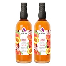 포모나 복숭아 시럽, 1L, 2개