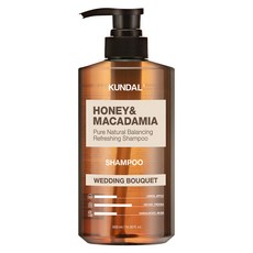 KUNDAL 昆黛爾 蜂蜜澳洲堅果香氛洗髮乳 Wedding Bouquet, 500ml, 1瓶