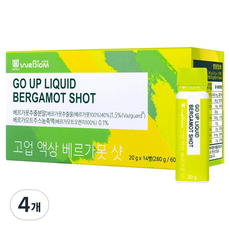 위바이옴 고업 액상 베르가못 샷, 280g, 4개