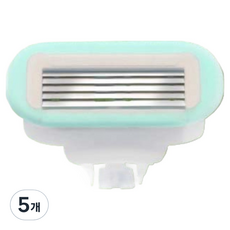 쏙쏙채움 여성용 제모 면도기 리필 블루 8.3 x 5.2 cm, 5개, 1개입