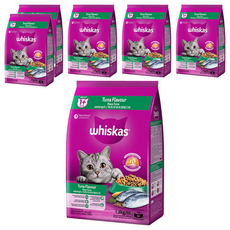whiskas 偉嘉 貓乾糧, 鮪魚總匯口味, 1.2kg, 6袋