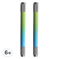 미소로운 양방향 연필깍지, 그라데이션그린블루, 6개