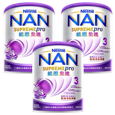 Nestle 雀巢 NAN 能恩全護 幼兒營養成長配方奶粉 3號 1~3歲, 800g, 3罐