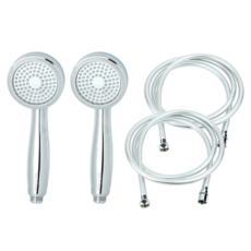 Jeil Bath 殘留水去除淋浴頭 PVC 文件組 2m, 單色, 2組