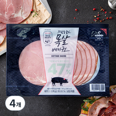 존쿡델리미트 목살베이컨, 150g, 4개