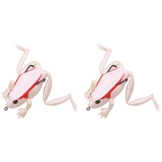 댓츠댓 개구리 소프트 루어 낚시 미끼 6.5cm, 2, 2개