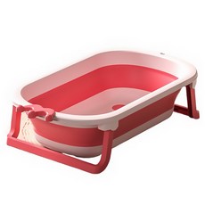 LILIKOKO 哩哩摳摳 皇冠加大兒童澡盆,粉色,摺疊便攜，寶寶洗澡神器, 1個