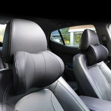 VRONCO 車用記憶棉頸枕 2入, 黑色, 1套