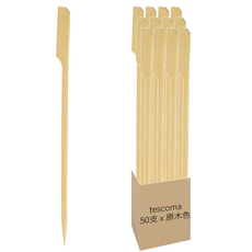 tescoma Presto竹製水果叉 9 x 1cm 50支 45g, 原木色, 1組