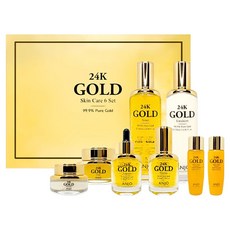 ANJO 24K黃金保養禮盒組, 奢華呵護，保濕透亮，賦予肌膚年輕光采, 1組