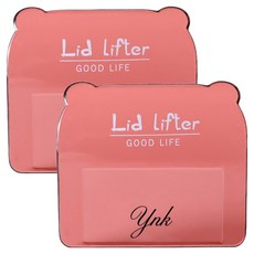 YNK 簡約馬桶蓋把手 2入, 透明紅