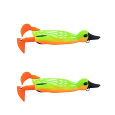 오리 소프트 루어 낚시 미끼 9.5cm, 6, 2개