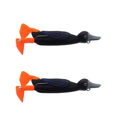 鴨形軟式路亞釣魚假餌 9.5cm, 2個, 9