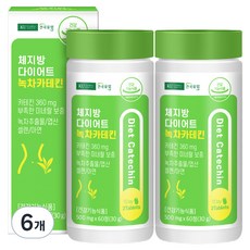 건국유업 체지방 다이어트 녹차 카테킨, 6개, 30g