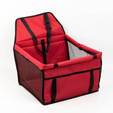 MOMOSOUP 寵物網眼防水汽車座椅, 紅色, 1個