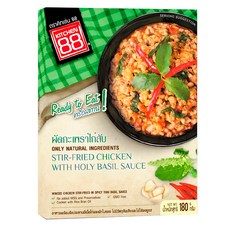 KITCHEN 88 泰式打拋雞肉即食調理包 採用天然食材, 200g, 1盒