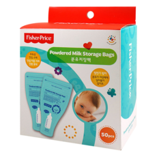 Fisher-Price 費雪 奶粉分裝袋 使用無毒安心材質 防靜電處理 方便外出攜帶, 50個, 1盒