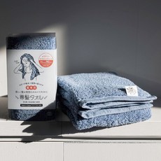 OBORO 津 五倍吸水抗臭專髮擦髮巾 S(33 x 90cm), 霧藍, 1條