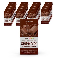 gomgom 巧克力保久乳, 190ml, 24入