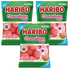 HARIBO Rubino草莓風味棉花糖, 70g, 3包