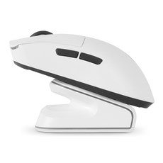 지클릭커 슈퍼히어로 르캄프 라이트 초경량 매크로 게이밍 블루투스 유무선 마우스, OP99 MASTER, 화이트