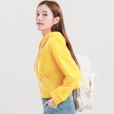 엘쏘 파스텔 크롭 집업 후디