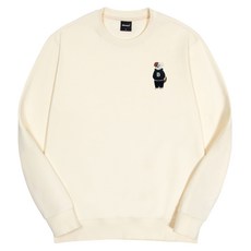 옥스타 남녀공용 미니미 후드 브로독 자수 특양면 맨투맨 2SSP008