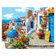 ArtLife 藝術生活 數字油畫DIY DTR125 65 x 50cm, 愛在希臘, 1個