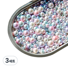 珠光珍珠圓珠 100p, 人魚紫色, 3套