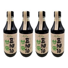 豆油伯 甘田釀造醬油 薄鹽, 台灣非基改黃豆、台灣黑豆、台灣小麥, 300ml, 4瓶