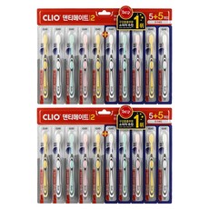 CLIO Denti Mate系列2超細毛牙刷, 10支, 2組