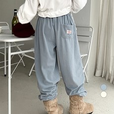 NANING9 女款Oconb鬆緊束口褲, 天藍色