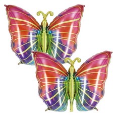 타이탄 프리미엄 파티 풍선, 채색나비, 2개